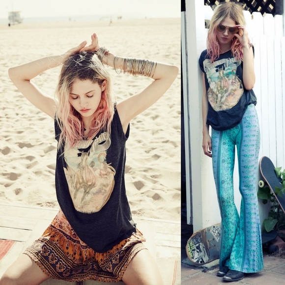 Rare spell forever free tee charcoal gray S designs and the gypsy collective top - Picture 10 of 16